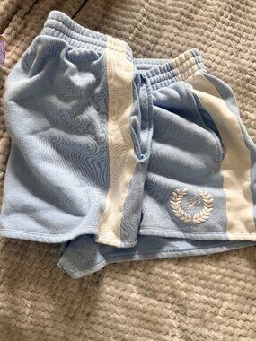 PINK Victoria's Secret Blue Fleece Lounge Shorts XX